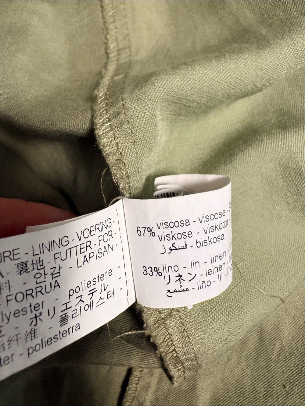 Zara Linen-Blend CutOut Sleeveless Midi Dress in Green. Size X-Small - Picture 12 of 13